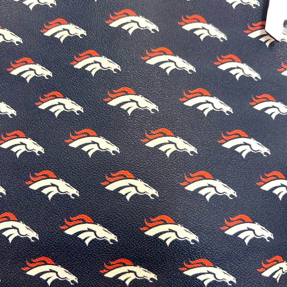 Dooney & Bourke Denver Broncos NFL Leather Logo Handbag, Navy Blue - Picture 11 of 15